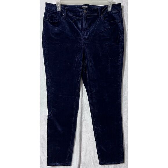 Chico’s Jeggings Blue Velvet  Size 3 (L 16) Stretch Fit Casual Fall Leggings - Picture 1 of 12